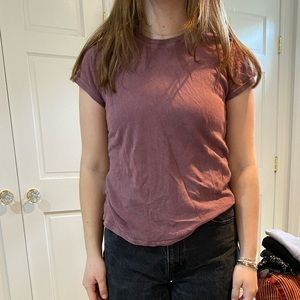 Brandy Melville washed out maroon tshirt